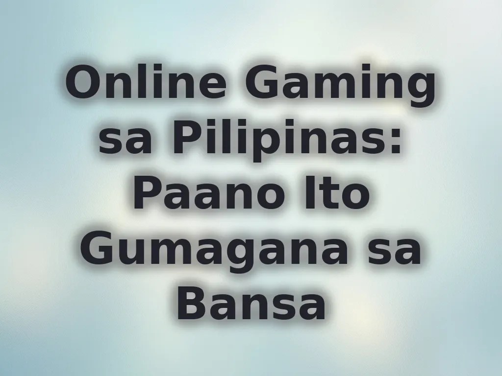 Gaming operations sa PH